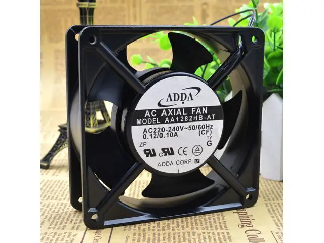 Alt view image 3 of 5 - Original ADDA fan AA1282HB-AT/AA1282HB-AW 1238 AC220V cooling fan