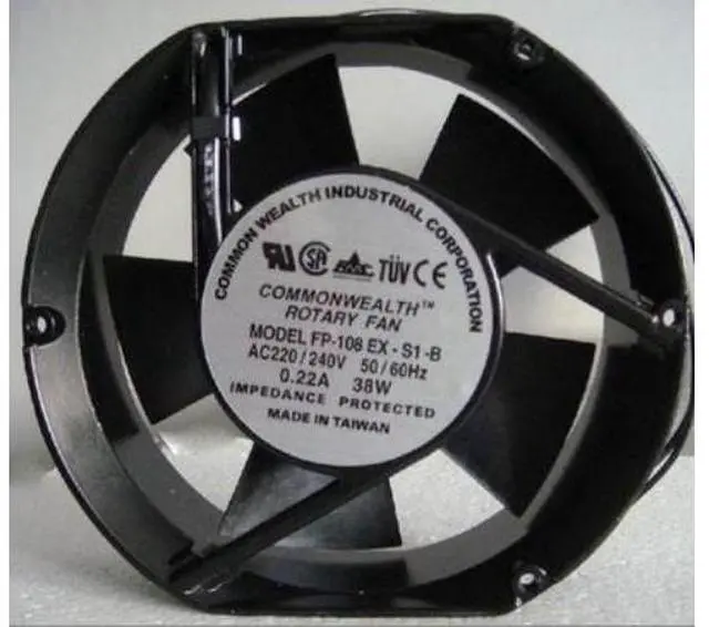 Main image of Taiwan ROTARY Fan FP-108EX-S1-S/B 17251 110V/220V/380V 38W cabinet cooling fan