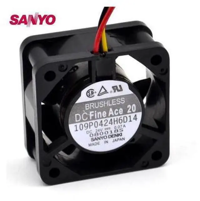Main image of 5 pcs\/lot 4020 cooling fan 24V 109P0424H6D14 numerical control machine tool inverter fan