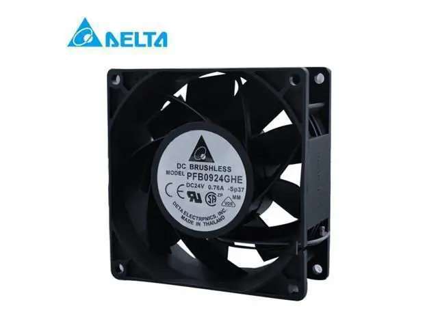 Alt view image 2 of 2 - Delta PFB0924GHE 24V 0.76A ABB ACS510/550 Inverter Fan 9238 9CM Axial fan