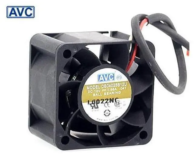 Main image of 10pcs 4028 double ball bearing fan DB04028B12U 1U server chassis fan 12V 0.66A 40*40*28mm