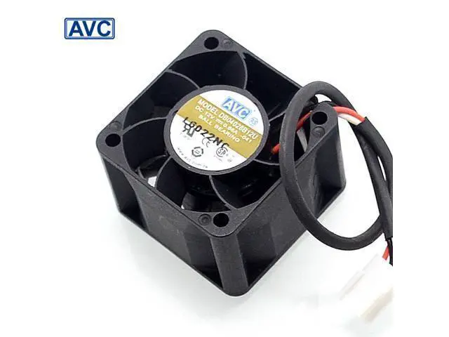 Alt view image 3 of 6 - 10pcs 4028 double ball bearing fan DB04028B12U 1U server chassis fan 12V 0.66A 40*40*28mm