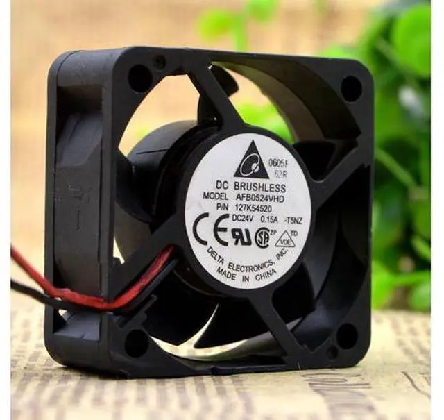 Alt view image 3 of 4 - AFB0524VHD New Delta Fan 5020 24V 0.15A 5cm Dual Ball Inverter Fan