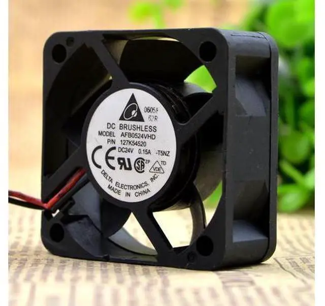 Alt view image 4 of 4 - AFB0524VHD New Delta Fan 5020 24V 0.15A 5cm Dual Ball Inverter Fan