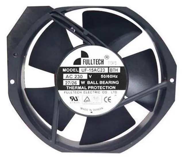 Main image of UF-15AC23BTH Taiwan FULLTECH 230V 27W axial flow fan UF15AC23BTH chassis cabinet fan