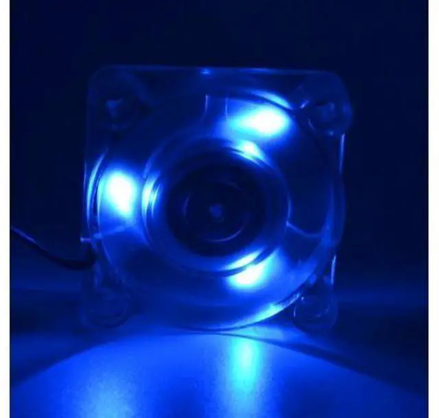 Alt view image 2 of 6 - 20pcs 40mm 40 * 40x10mm 4010S DC 12V 3Pin Blue LED Case Cooler Cooling Fan