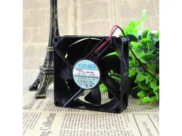 Alt view image 2 of 5 - Original NMB-MAT Blowers 3110KL-05W-B50 8025 80mm DC 24V 0.15A server cooling fan