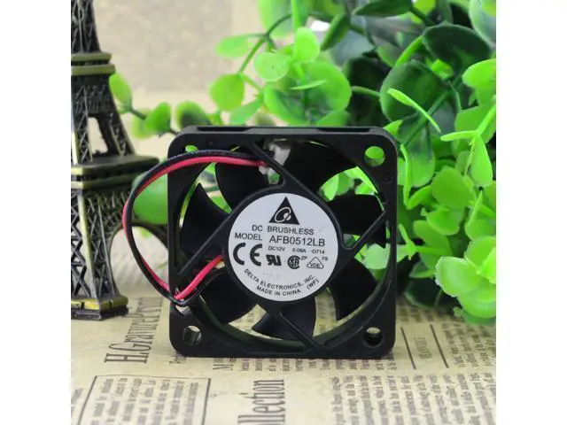Alt view image 4 of 4 - Delta AFB0512LB 5015 12V 0.11A 5CM 4-wire PWM temperature control ultra-quiet cooling fan