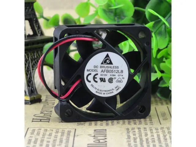 Alt view image 3 of 4 - Delta AFB0512LB 5015 12V 0.11A 5CM 4-wire PWM temperature control ultra-quiet cooling fan