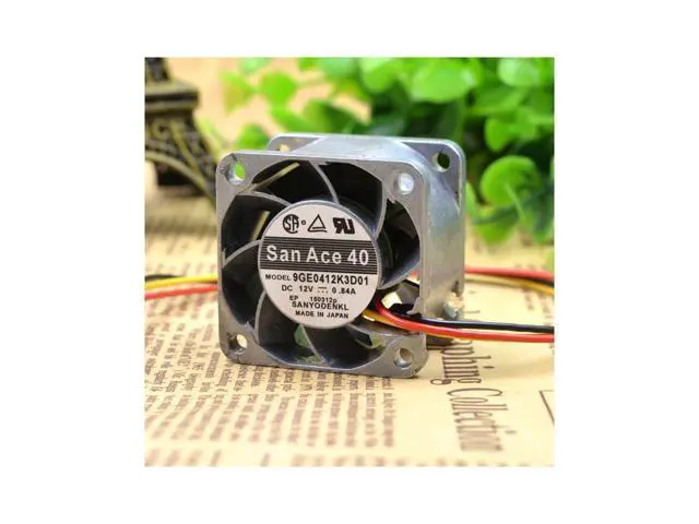 Alt view image 4 of 5 - 4cm 4028 9GE0412K3D01 12V 0.84A high temperature cooling fan