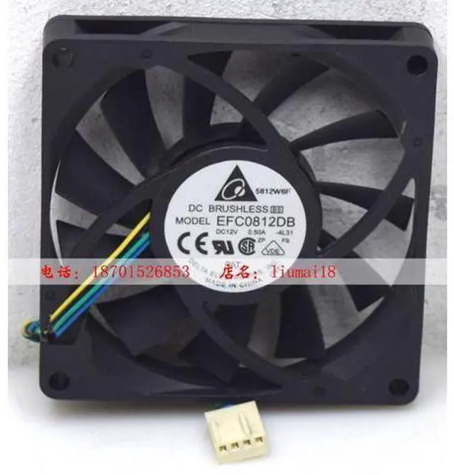Main image of Original Delta EFC0812DB-4L31 8015 8CM CPU large air volume 4 line PWM temperature control cooling fan