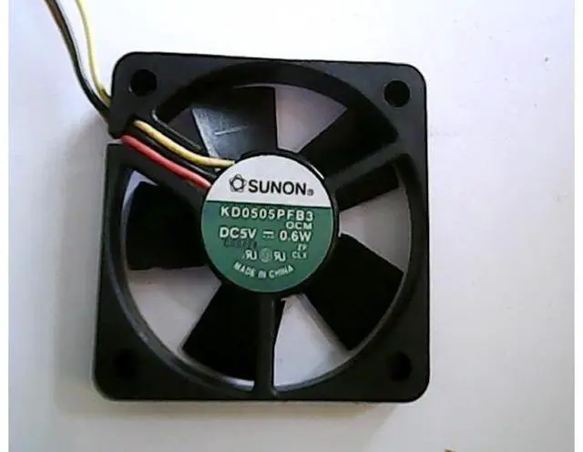 Main image of Taiwan SUNON 5010 5V 0.6W 3-wire ball KD0505PFB3 bearing cooling fan