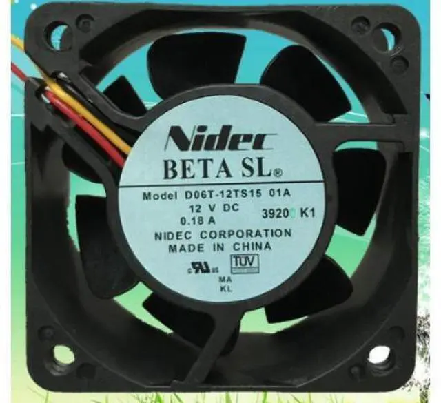 Main image of Original authentic Nidec D06T-12TS15 01A 6CM cm 6025 12V 0.18A cooling fan