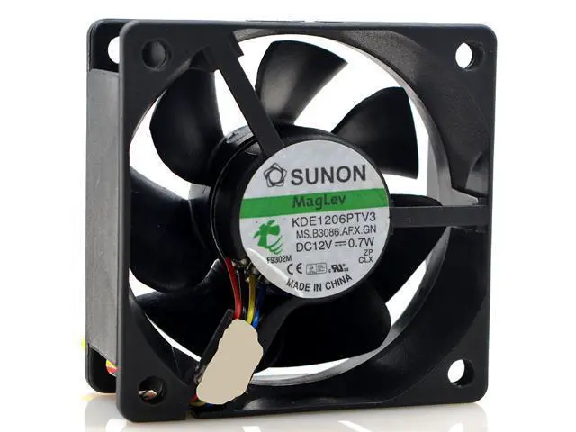 Alt view image 3 of 4 - SUNON KDE1206PTV3 6025 12V 0.7W three-wire speed measurement ultra quiet cooling fan