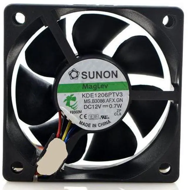 Main image of SUNON KDE1206PTV3 6025 12V 0.7W three-wire speed measurement ultra quiet cooling fan
