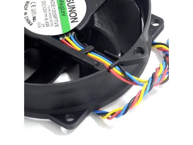 Alt view image 5 of 6 - 5pcs Maglev Round CPU Case Cooling Fan KDE1209PTVX 4.4W 4 Pin DC 12V