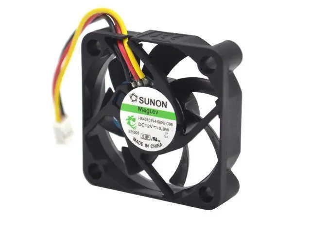 Alt view image 4 of 5 - HA40101V4-0000-c99 4010 40MM 4CM 40*40*10 Cooling fan 12V 0.8W 0.06A 3pin Support velocimetry