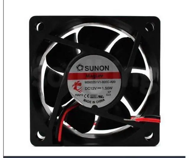Main image of mb60251v1-000c-a99 new build standard 12V 1.50W 6025 6vm silent power cooling fan