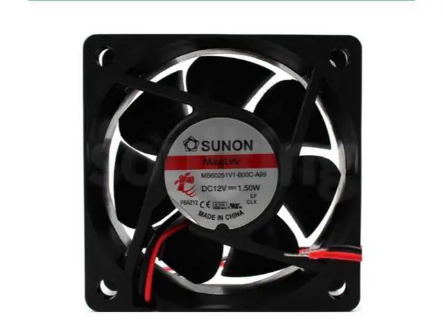 Alt view image 2 of 2 - mb60251v1-000c-a99 new build standard 12V 1.50W 6025 6vm silent power cooling fan