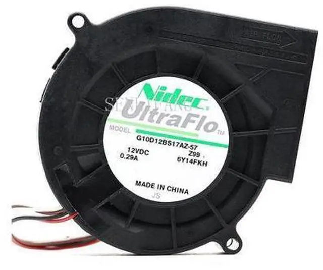 Main image of NIDEC Original G10D12BS17AZ-57 12V 0.29A 9733 4-wire PWM Turbo Cooling Fan