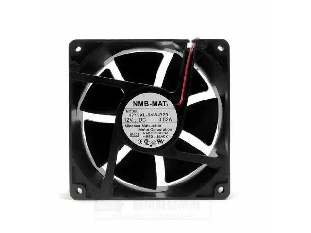 Alt view image 2 of 3 - Original NMB 12038 12V 0.52A 4715KL-04W-B20 UPS 12CM chassis cooling fan