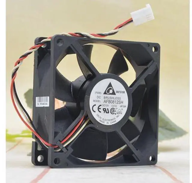 Main image of AFB0812SH new DELTA Delta 8CM 12V 0.51A 8025 dual ball high air volume cooling fan