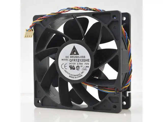 Alt view image 4 of 5 - Original Delta QFR1212GHE 12038 12V2.7A E10 Dedicated S9 E9L3 cooling fan