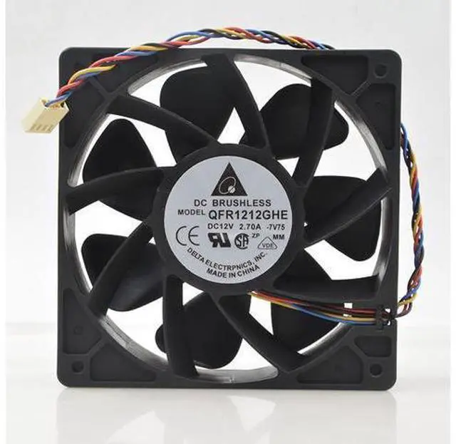 Main image of Original Delta QFR1212GHE 12038 12V2.7A E10 Dedicated S9 E9L3 cooling fan
