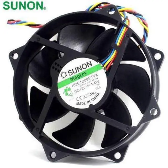 Main image of 5pcs Maglev Round CPU Case Cooling Fan KDE1209PTVX 4.4W 4 Pin DC 12V
