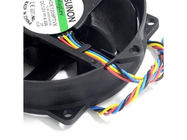 Alt view image 5 of 6 - 5pcs Maglev Round CPU Case Cooling Fan KDE1209PTVX 4.4W 4 Pin DC 12V