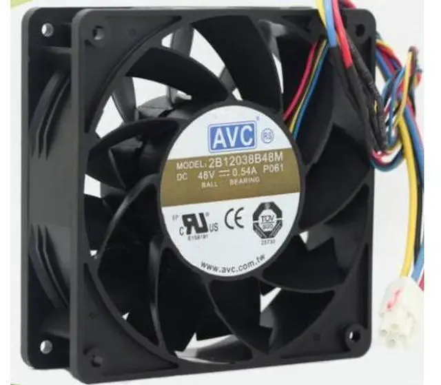 Main image of New AVC 12038 48V 0.54A 2B12038B48M 12CM industrial computer cooling fan