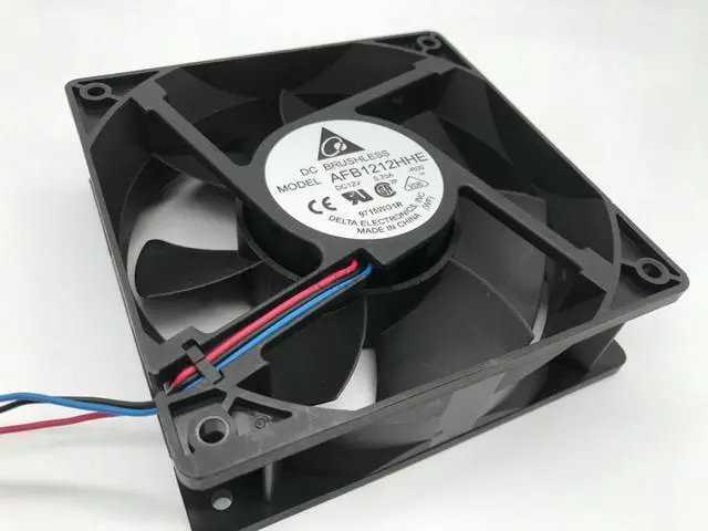 Alt view image 2 of 3 - DELTA Delta AFB1212HHE 12V 12CM 12038 0.70A speed / alarm cooling fan