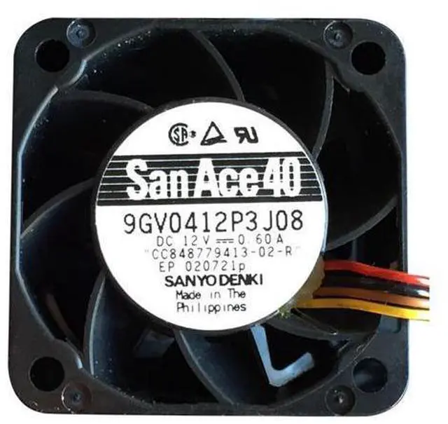 Main image of Brand new original Sanyo 9GV0412P3J08 DC12V 0.6A 4CM four wire cooling fan