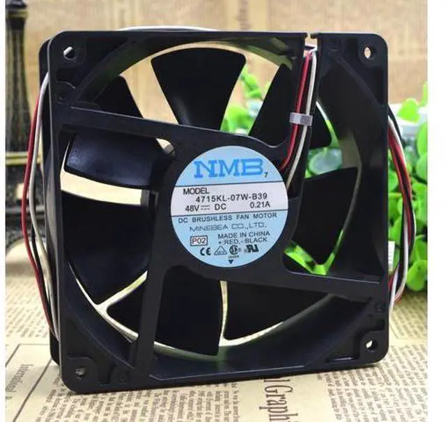 Main image of New NMB 12038 4715KL-07W-B39 48V 0.21A 12CM communication equipment cooling fan