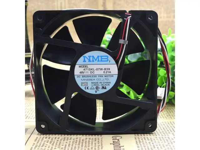 Alt view image 4 of 4 - New NMB 12038 4715KL-07W-B39 48V 0.21A 12CM communication equipment cooling fan