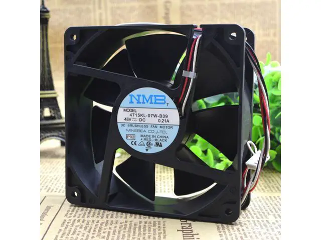 Alt view image 3 of 4 - New NMB 12038 4715KL-07W-B39 48V 0.21A 12CM communication equipment cooling fan