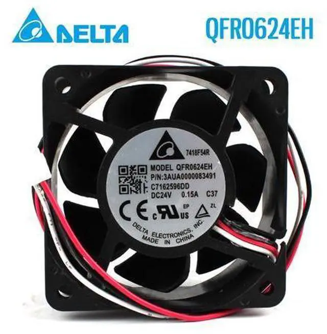Main image of Original brand new delta QFR0624EH 6025 24V 0.15A three line ball transducer water cooling fan