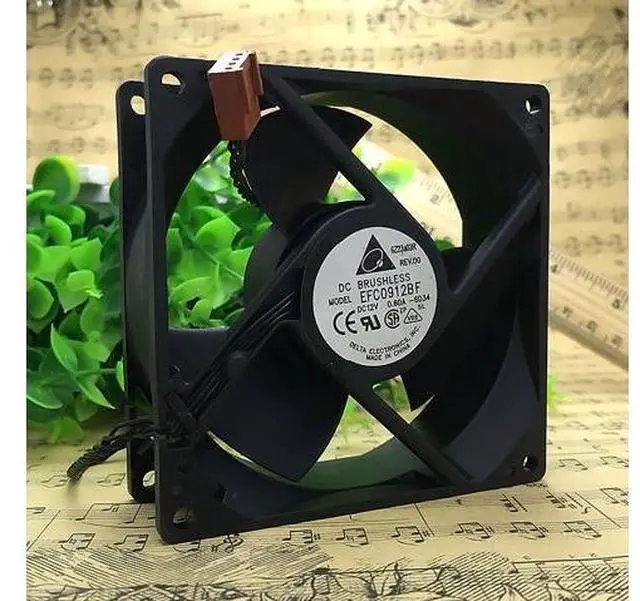Main image of Original Delta EFC0912BF KG885 12V 0.60A 9CM 9032 4-wire temperature control cooling fan