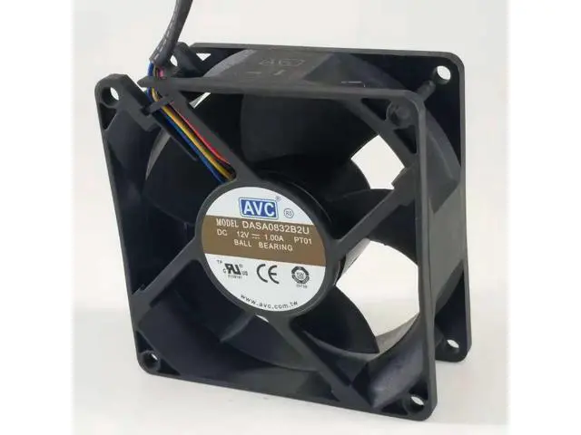Alt view image 3 of 4 - New AVC DASA0832B2U 8032 12V 1.0A 8 cm four-wire PWM high air volume cooling fan