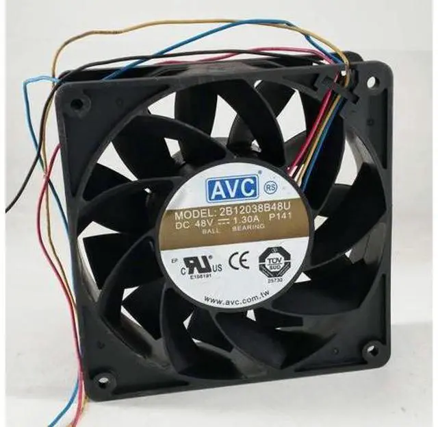 Main image of AVC 2B12038B48U DC48V 1.3A 12038 12CM chassis water-cooled server cooling fan