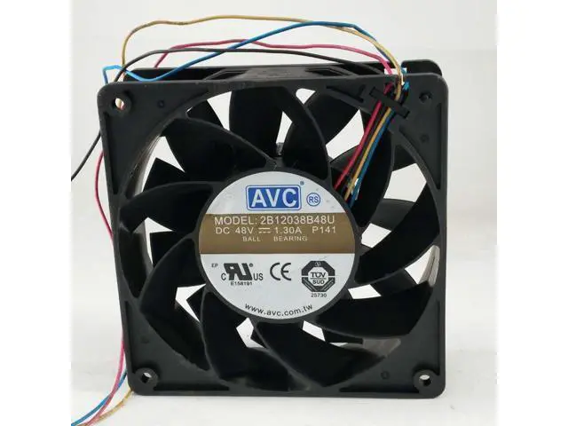 Alt view image 5 of 5 - AVC 2B12038B48U DC48V 1.3A 12038 12CM chassis water-cooled server cooling fan