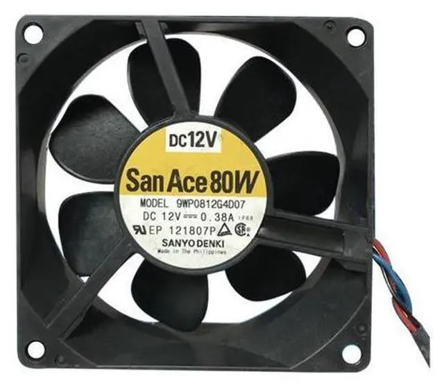 Main image of Original 8CM 8025 dual ball cooling fan 12V 0.38A 9A0812G4D01