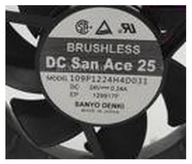 Main image of for Sanyo Denki 109P1224H4D031 DC 24V 0.24A 120x120x25mm 3-wire Server Cooler Fan