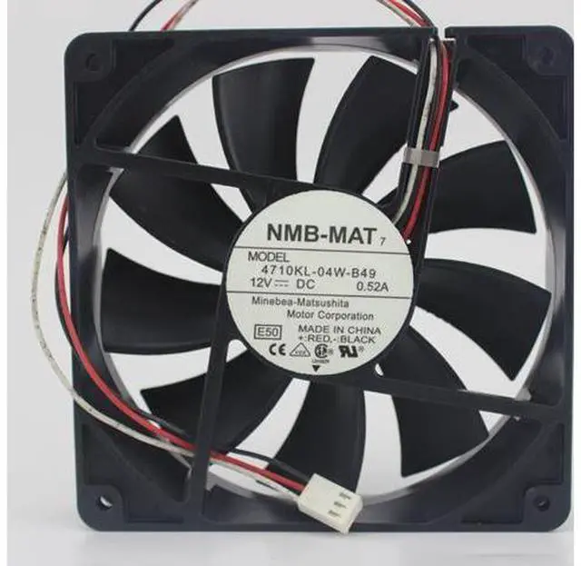 Main image of Original NMB 4710KL-04W-B49 12025 0.52A 12V large air volume chassis cooling fan