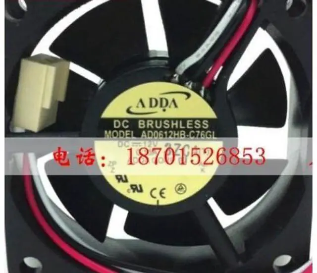 Main image of Brand new original ADDA AD0612HB-C76GL DC 12V 0.16A 60*60*20mm cooling fan