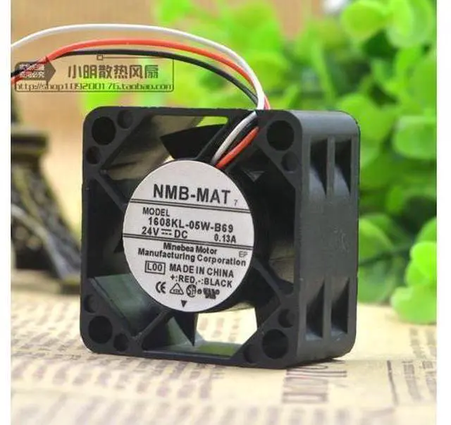 Main image of NMB 1608KL-05W-B69 24V 0.13A three-wire signal alarm CNC machine tool cooling fan