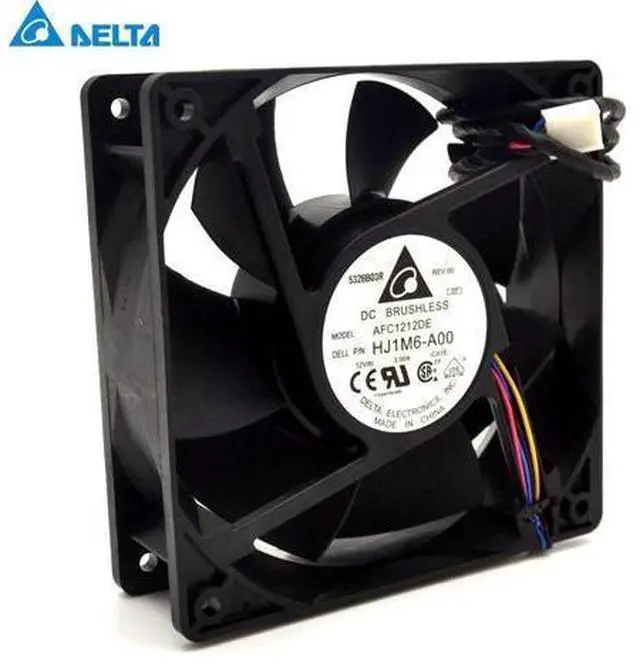 Main image of Delta 3 12CM 120x120x38mm 12038 AFC1212DE HJ1M6-AOO super large volume support PWM 4-wire violence fan with thermostat