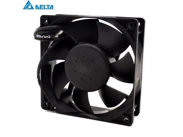 Alt view image 3 of 6 - Delta 3 12CM 120x120x38mm 12038 AFC1212DE HJ1M6-AOO super large volume support PWM 4-wire violence fan with thermostat