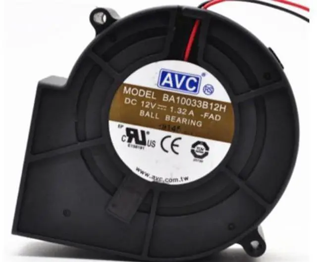 Main image of BA10033B12H New AVC 9733 12V 1.32A Barbecue Grill Turbo Cooling Blower Fan