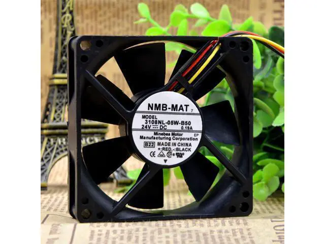 Alt view image 4 of 4 - New NMB-MAT 3108nl-05w-b50 8020 24V 0.19A inverter cooling fan